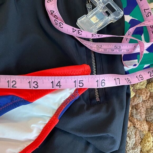 NWT SOLID & STRIPED The Brooke Bikini Bottom In Red Navy-Large - Picture 6 of 7